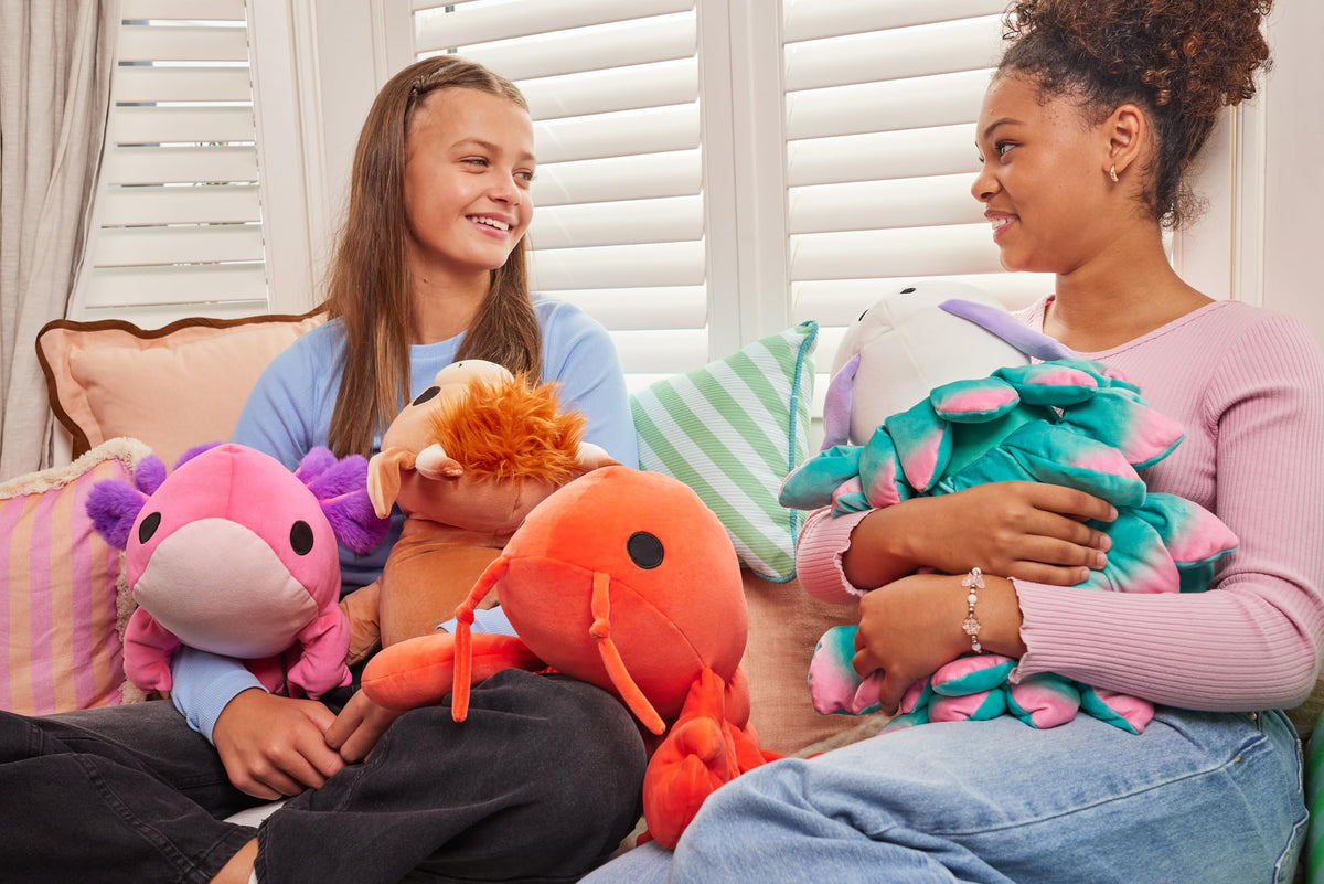 Hug-A-Lumps Series 2 Plush, Axolotl Ally, Medium