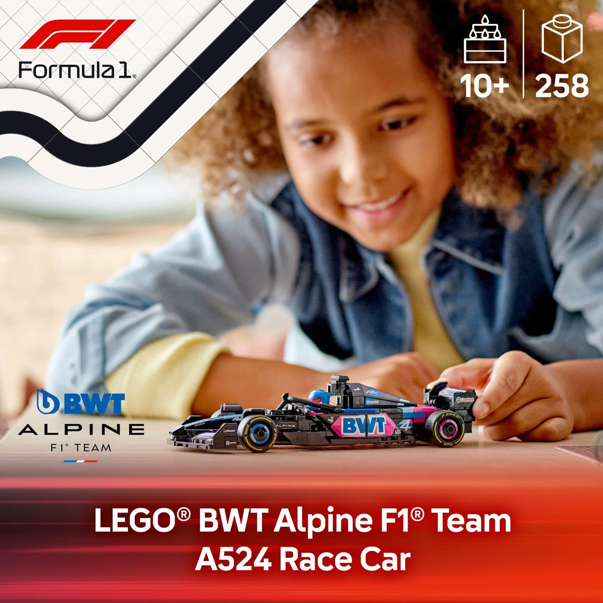 LEGO Speed Champions BWT Alpine F1 Team A524 Race Car, 77248