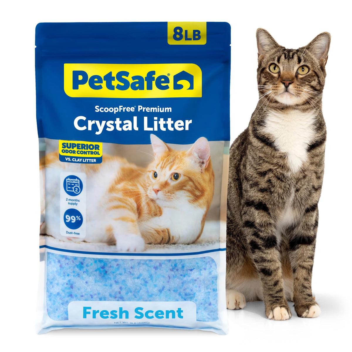ScoopFree Premium Fresh Scent Crystal Litter, 8 lb