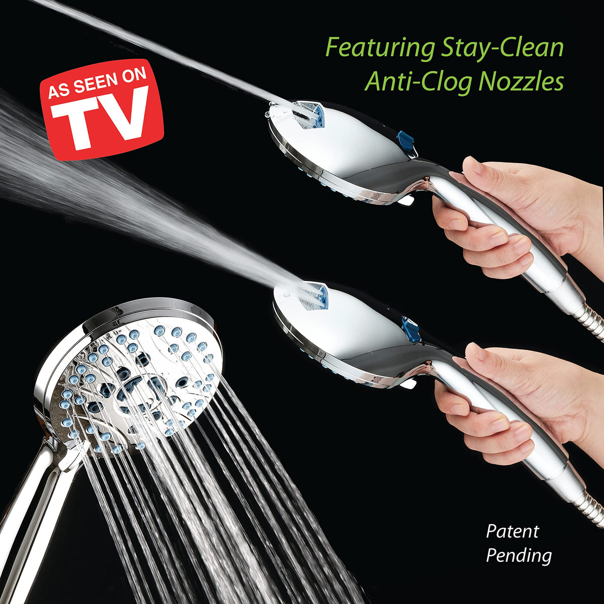 AquaCare High Pressure 8-Mode Handheld Shower Head