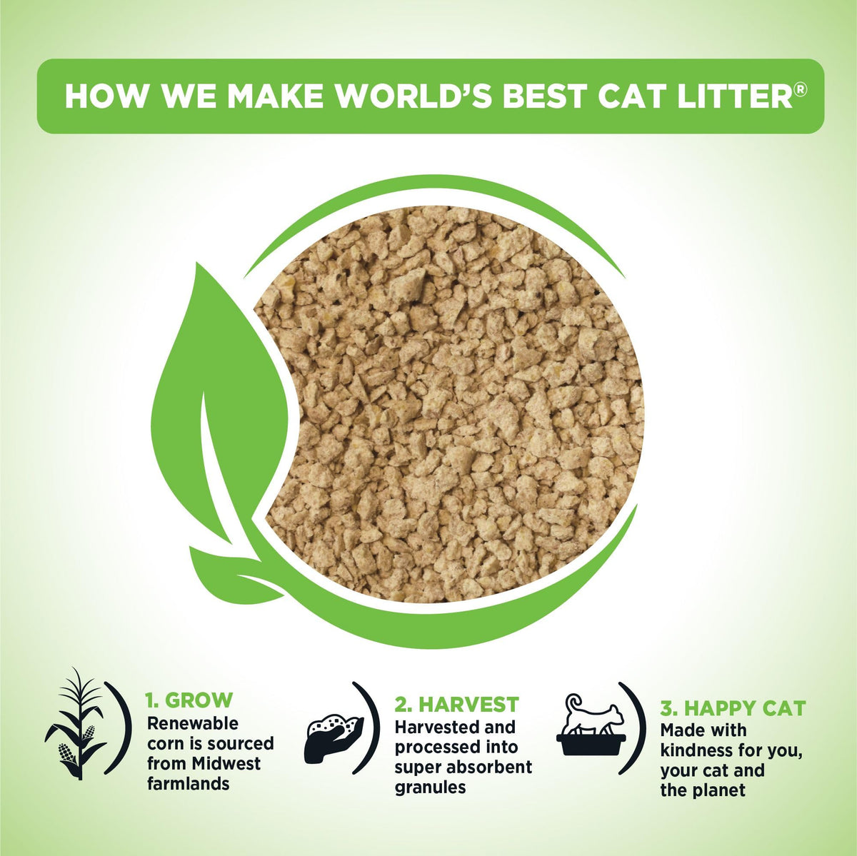 World's Best Cat Litter, Original Unscented, 15 lbs