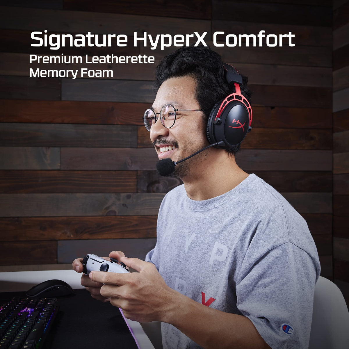 HyperX Cloud Alpha Wireless Gaming Headset, Red