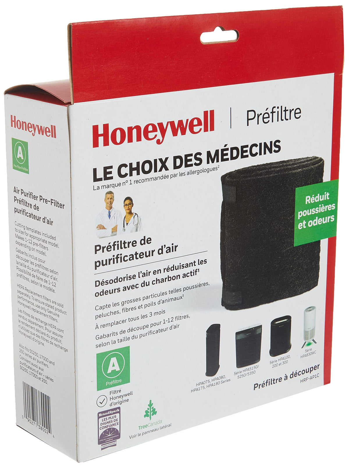 Honeywell HRF-AP1C Activated Carbon Replacement Pre-Filter (A)