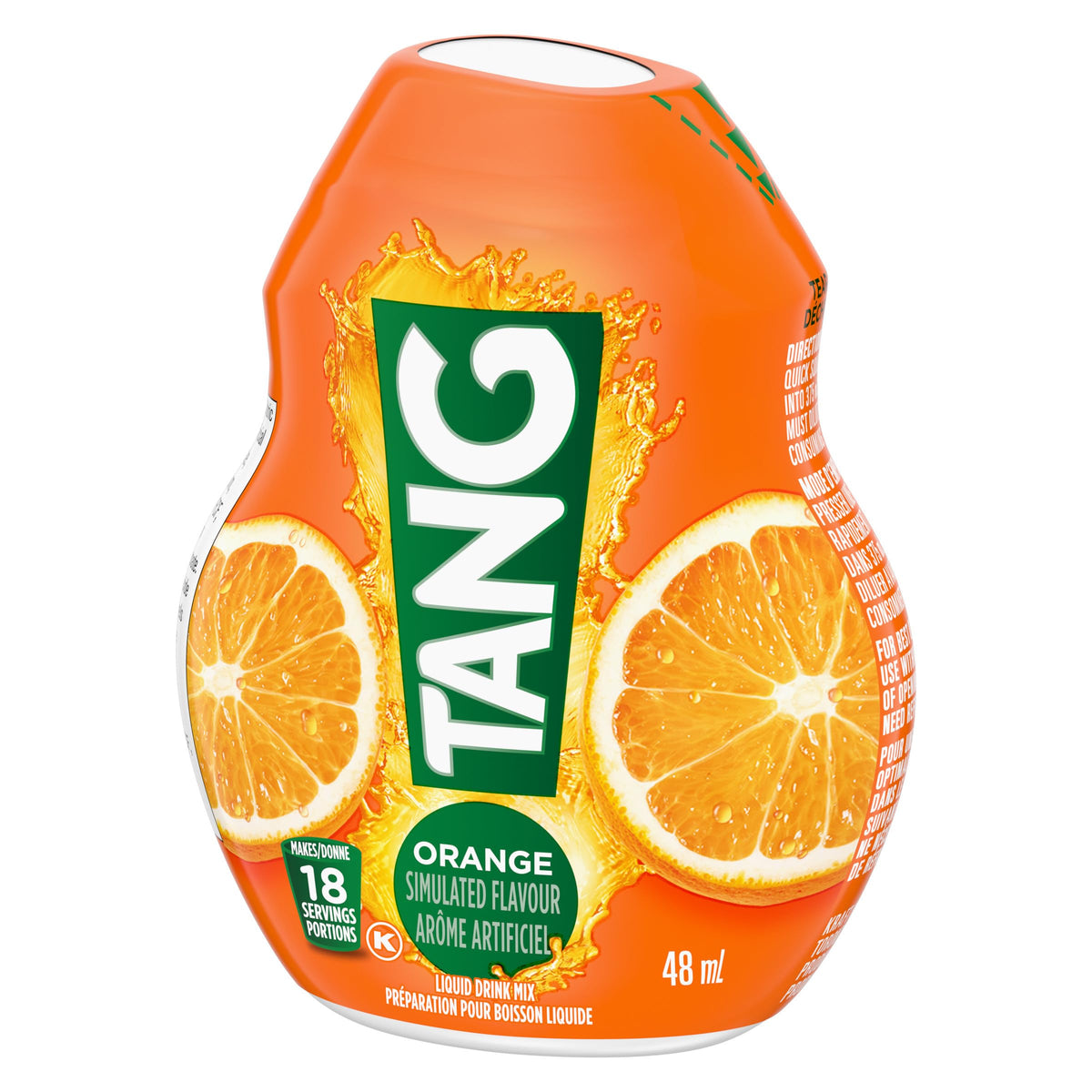 Tang Orange Liquid Drink Mix, 48 mL, 12 Pack