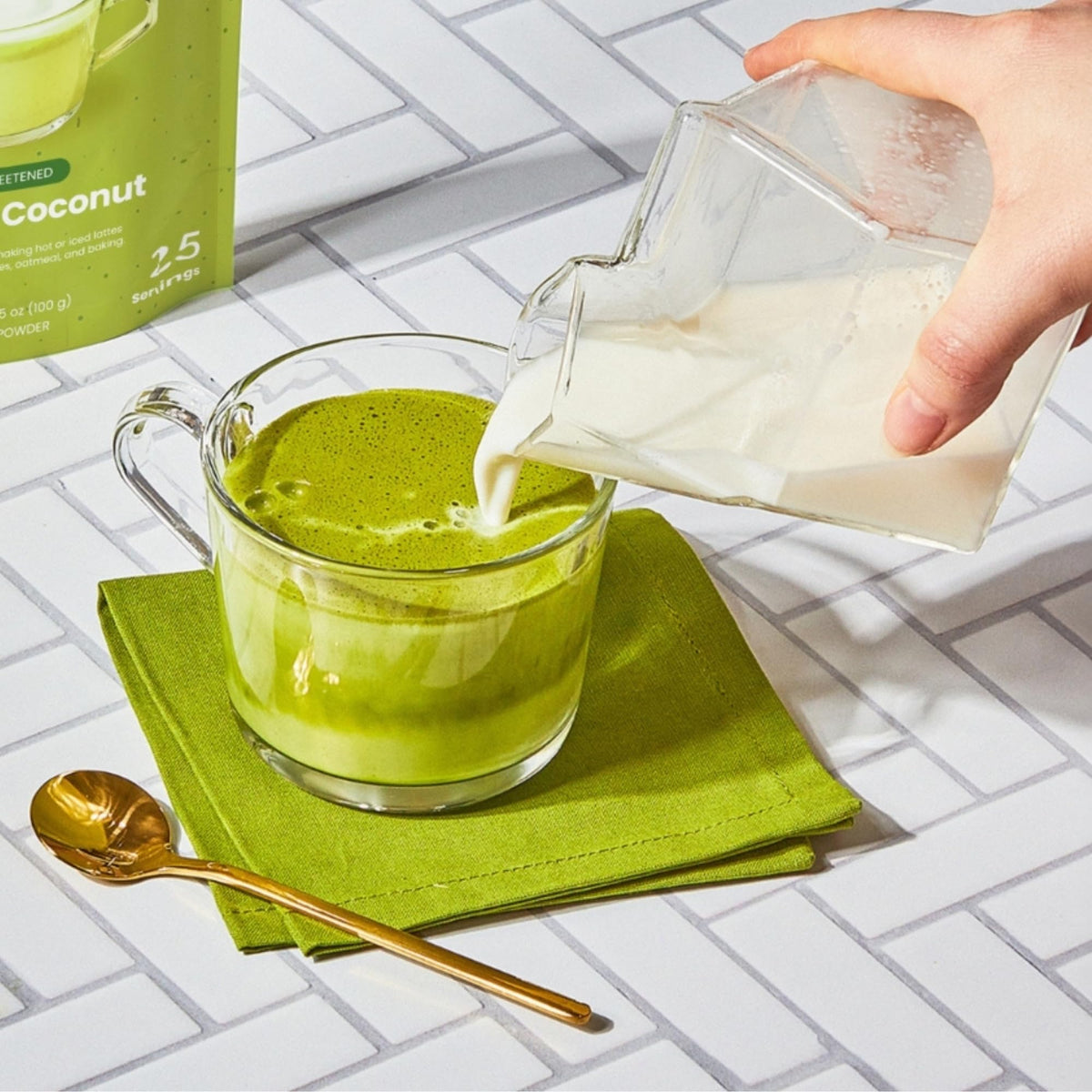 Blume Matcha Coconut Superfood Latte Mix, 25 Servings