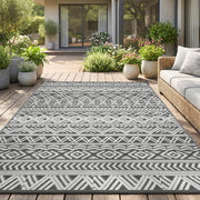Waterproof Outdoor Rug, 5' x 8', Grey