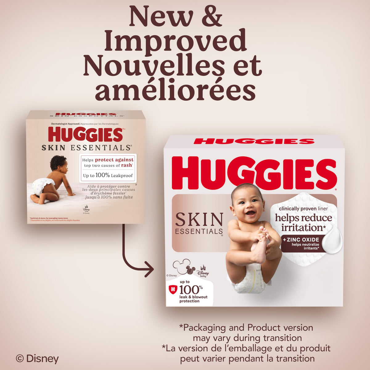 Huggies Skin Essentials Baby Diapers, Size 3 (16-28 lbs), 66 Count