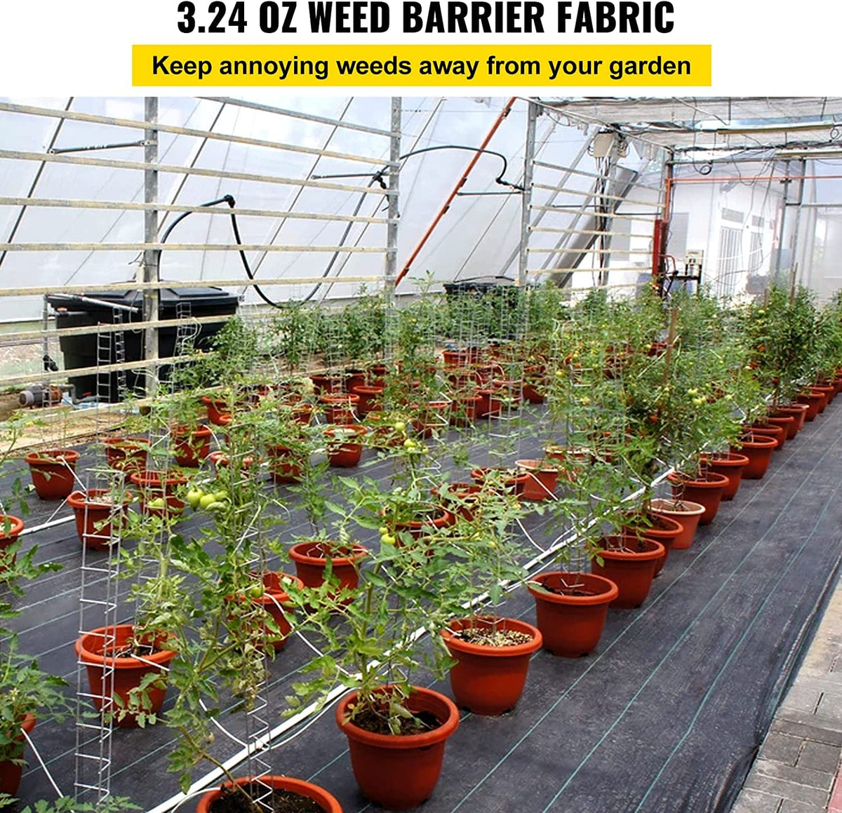 VEVOR Weed Barrier Fabric, 3FTx300FT, Heavy Duty 3OZ