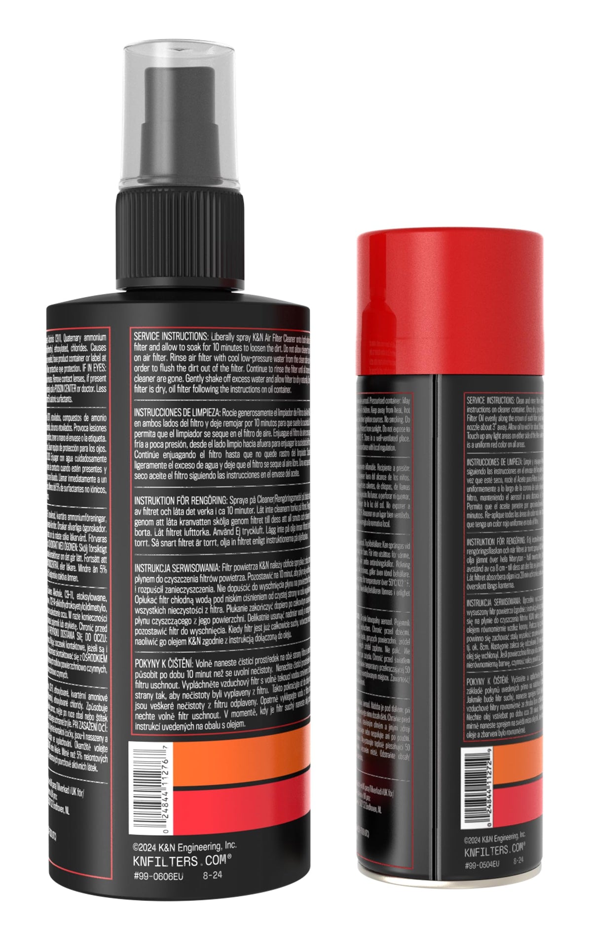 K&N Filter Care Service Kit, Squeeze Red, 8 oz Oil