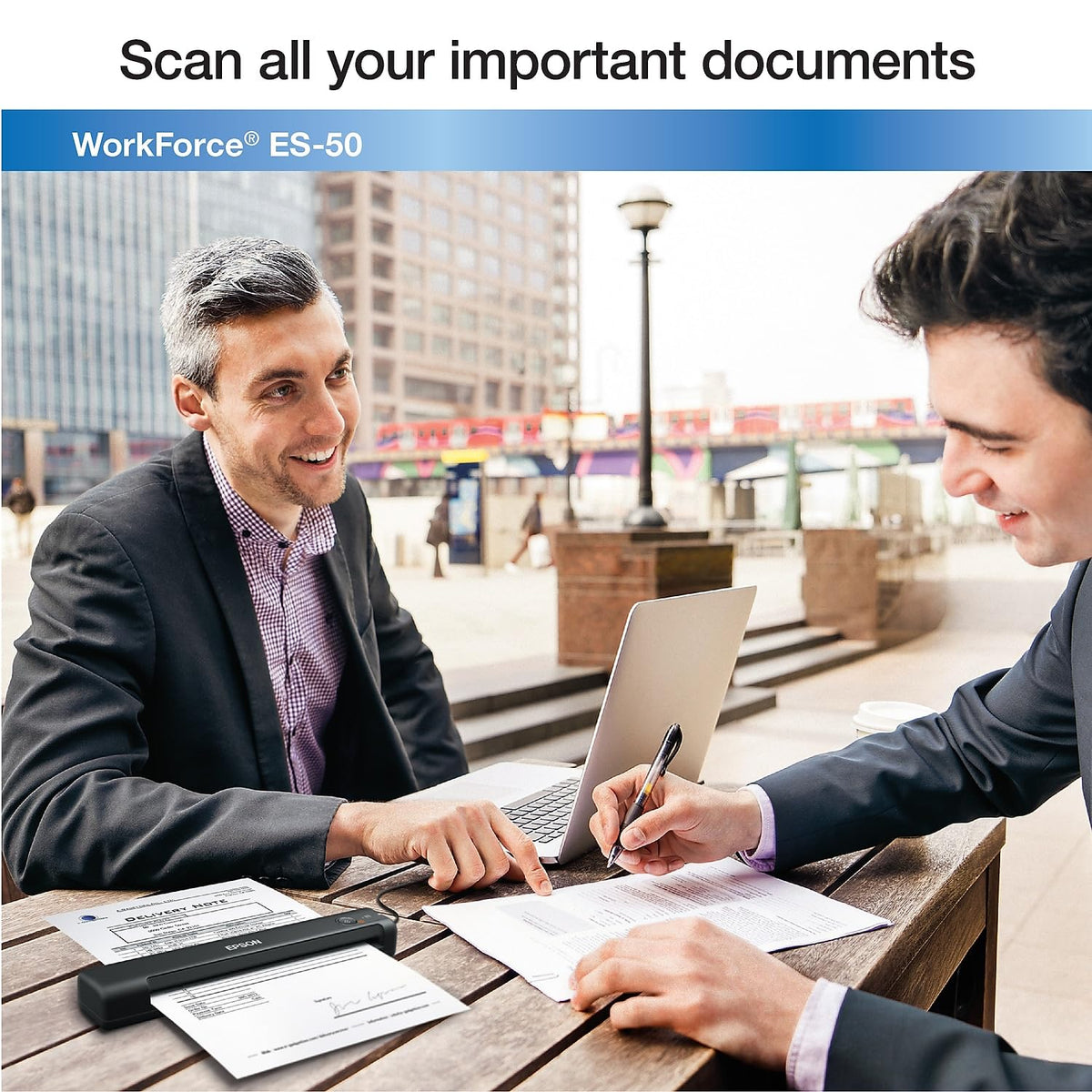 Epson WorkForce ES-50 Portable Sheet-fed Document Scanner, Black