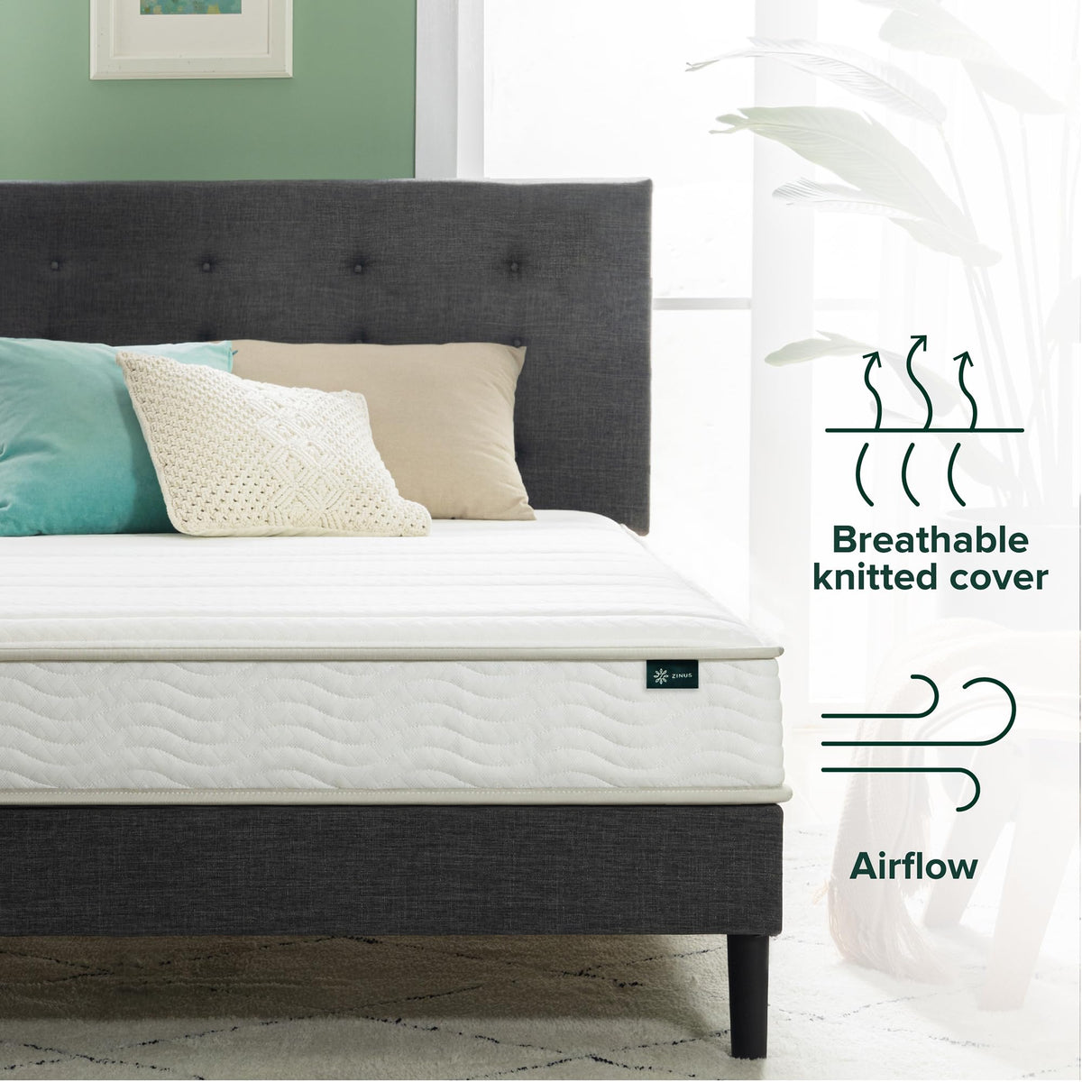 Zinus 6" Foam and Spring Hybrid Mattress, Full
