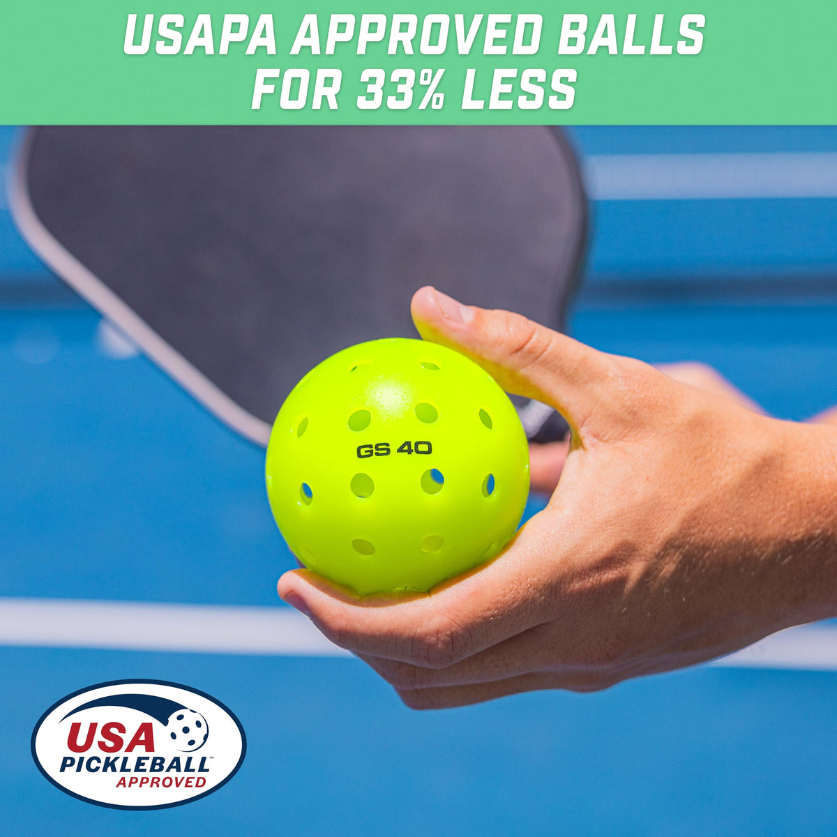 GoSports GS 40 Pickleball Balls, 12 Pack