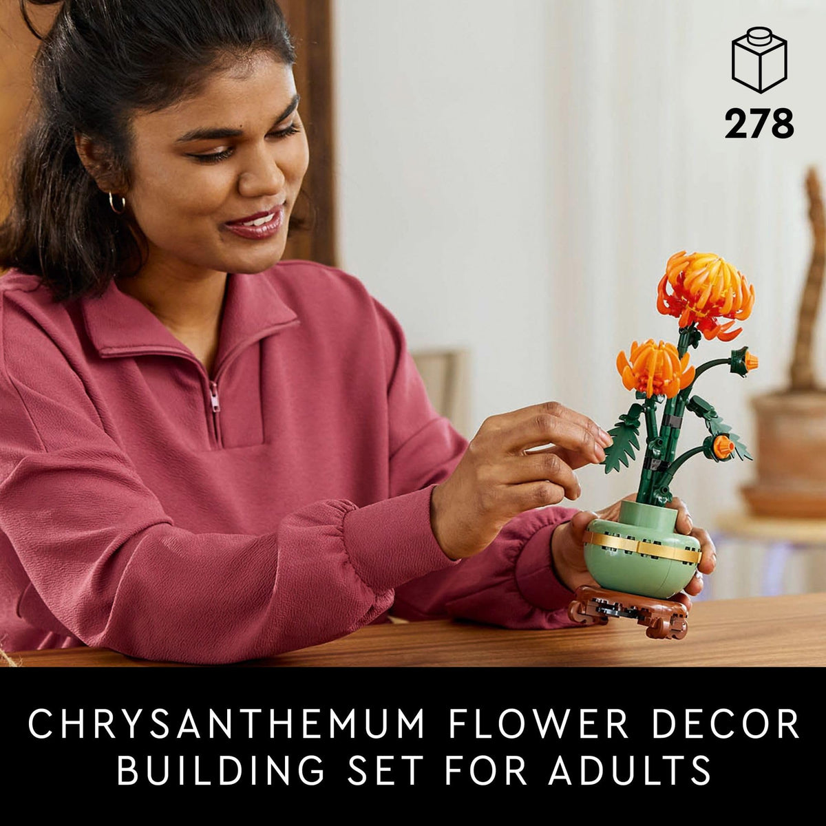 LEGO Botanicals Chrysanthemum Building Set, 10368