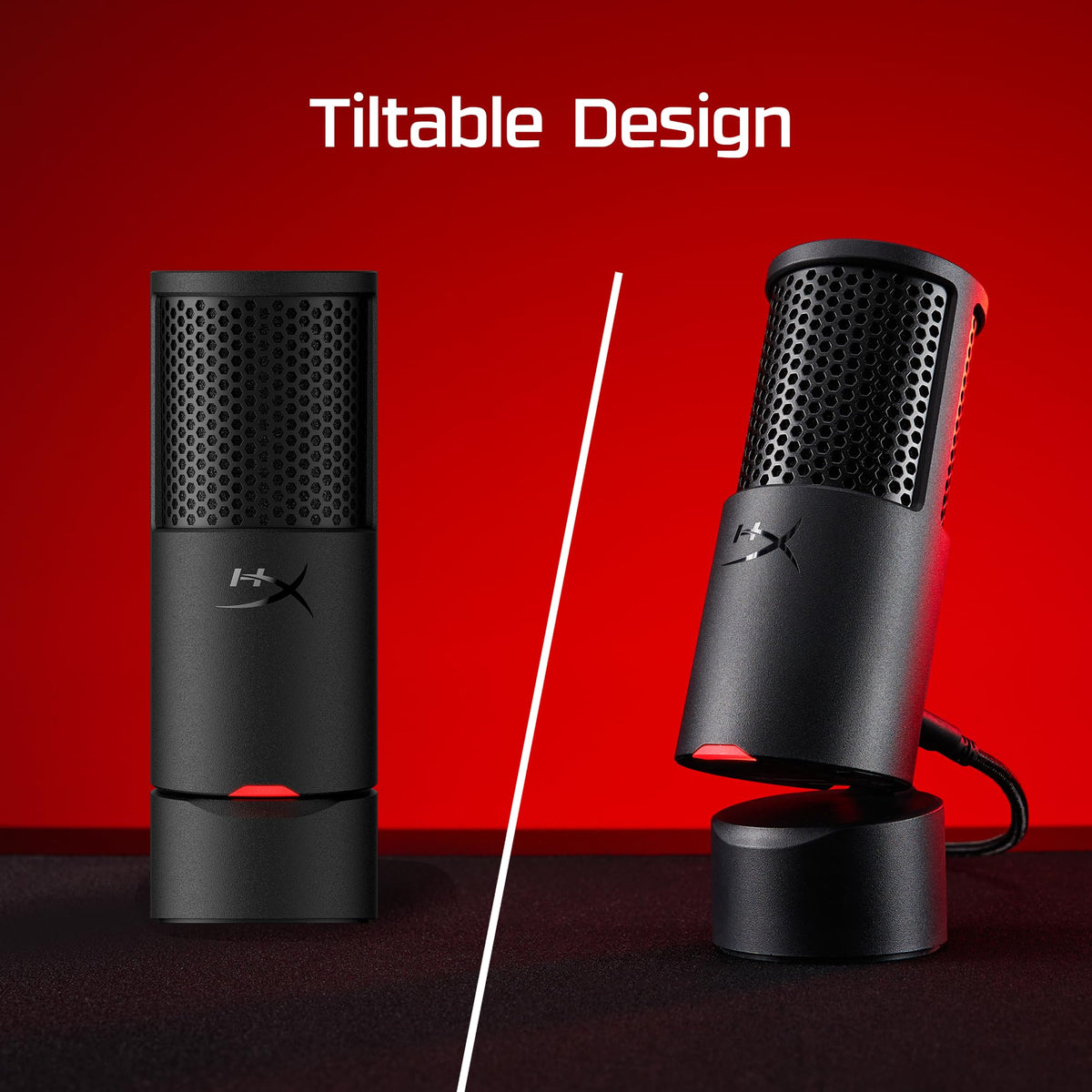 HyperX SoloCast 2 USB Condenser Gaming Mic, Black