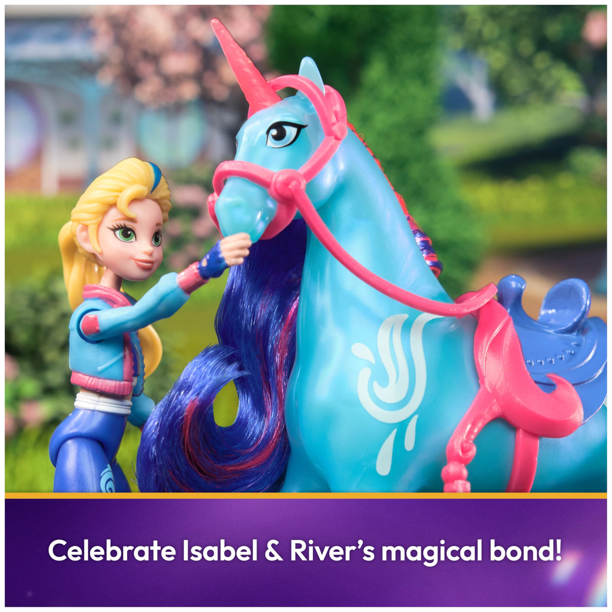 Unicorn Academy Isabel & River Dolls with 2 Accessories & Hair Tool