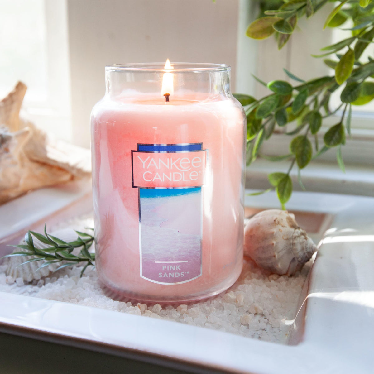 Yankee Candle Pink Sands Large Jar Candle, 22 oz