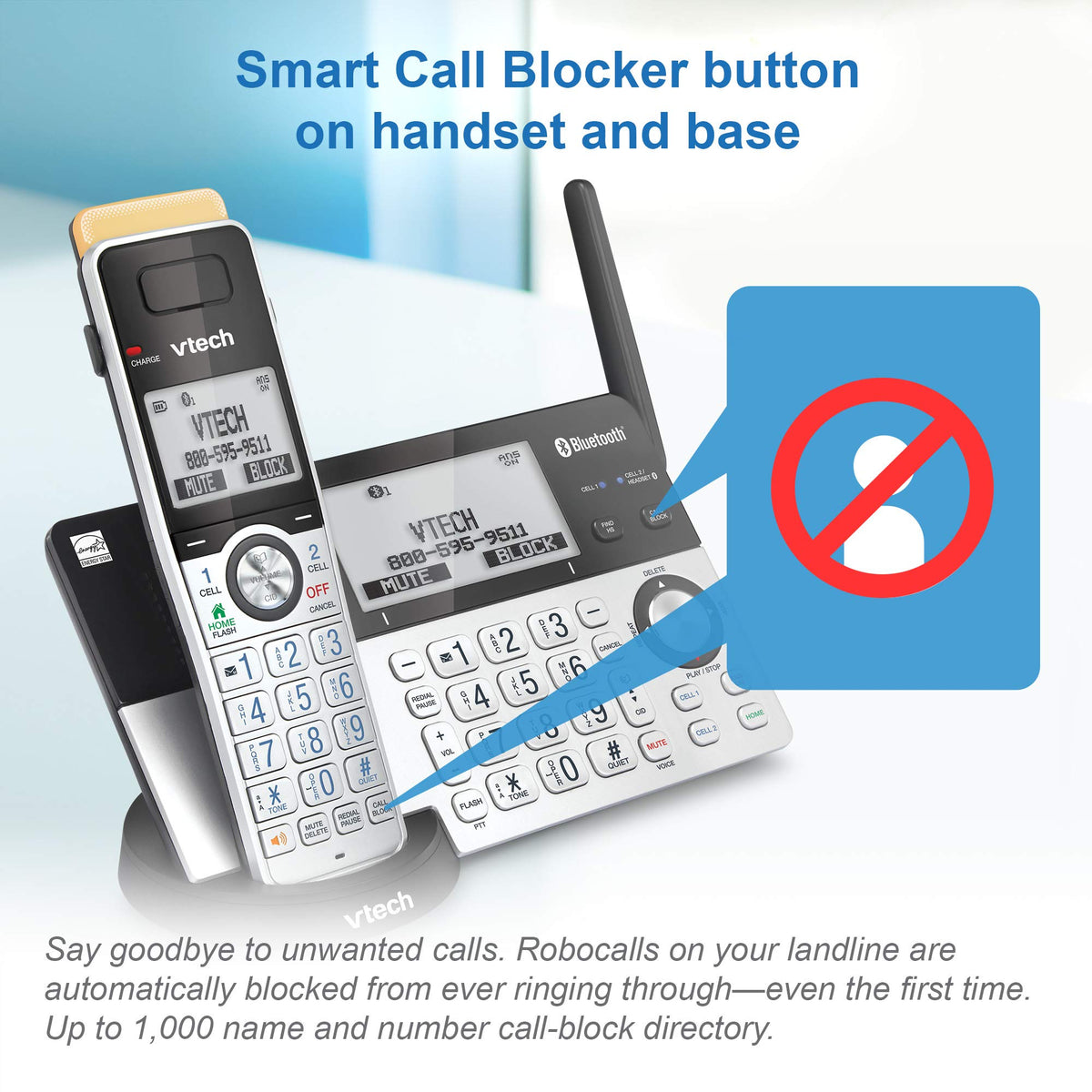 VTech IS8151-5 Answering System With 5 Handsets