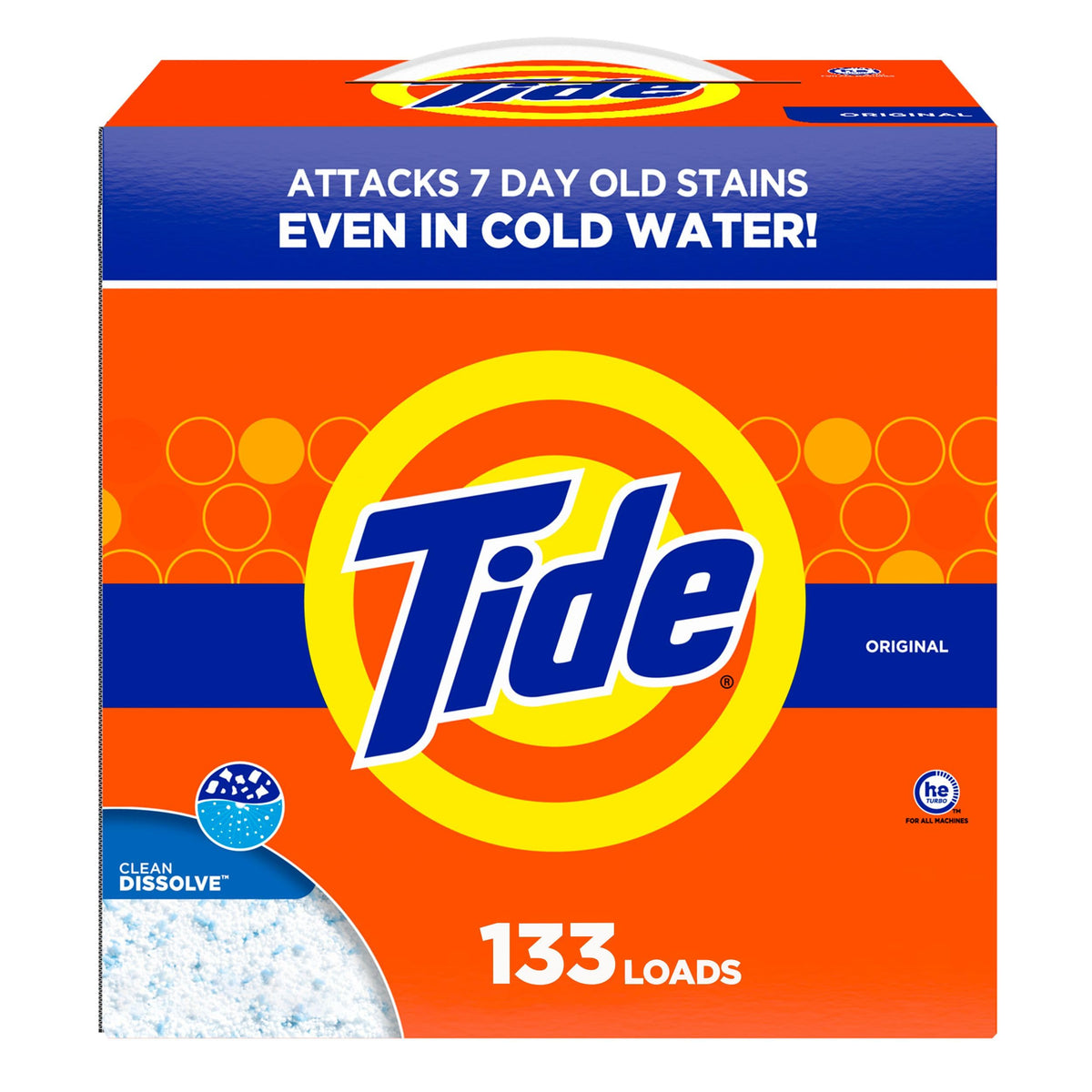 Tide Powder Laundry Detergent, Original Scent, 133 Loads, 4.2 kg