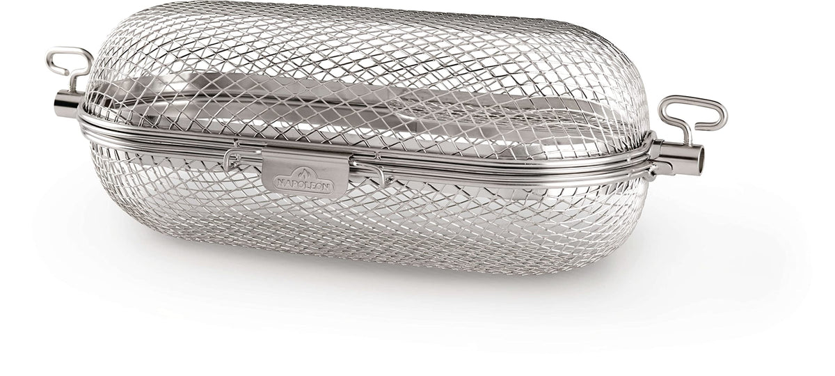 Napoleon Rotisserie Grill Basket Accessory, Stainless Steel, 64000