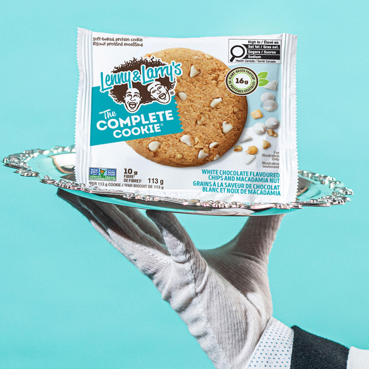 Lenny & Larry's Complete Cookie, White Chocolate Macadamia, 113g x 12