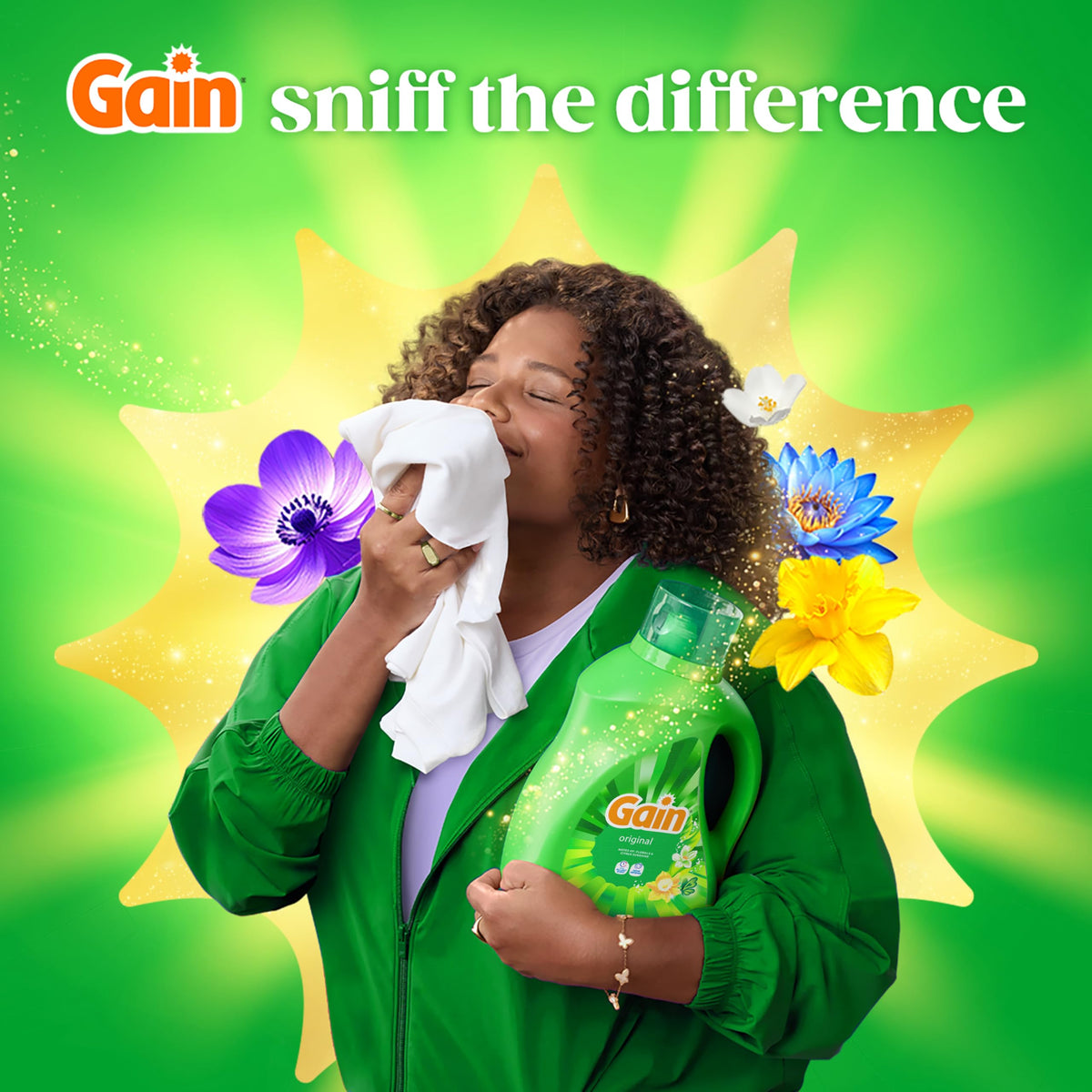 Gain Aroma Boost Liquid Laundry Detergent, Original, 4.55 L, 107 Loads