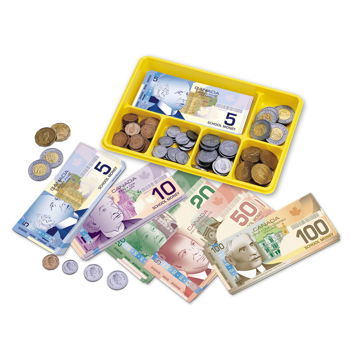 Learning Resources Canadian Currency-X-Change Play Money, 211 Pieces