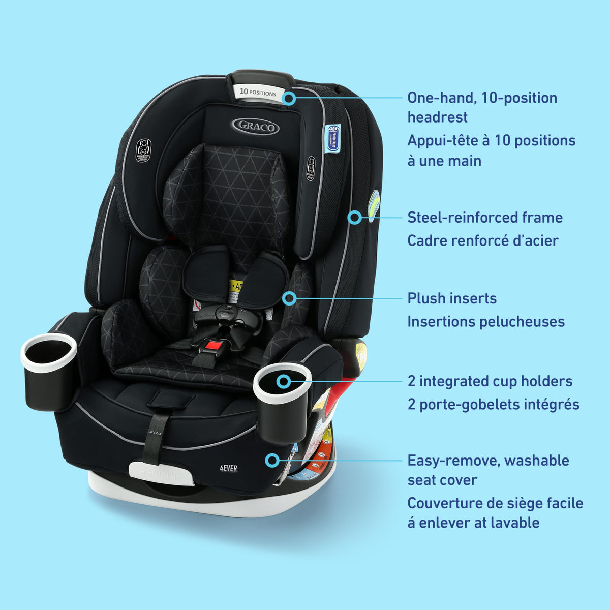 Graco 4Ever 4-in-1 Convertible Car Seat, Drew