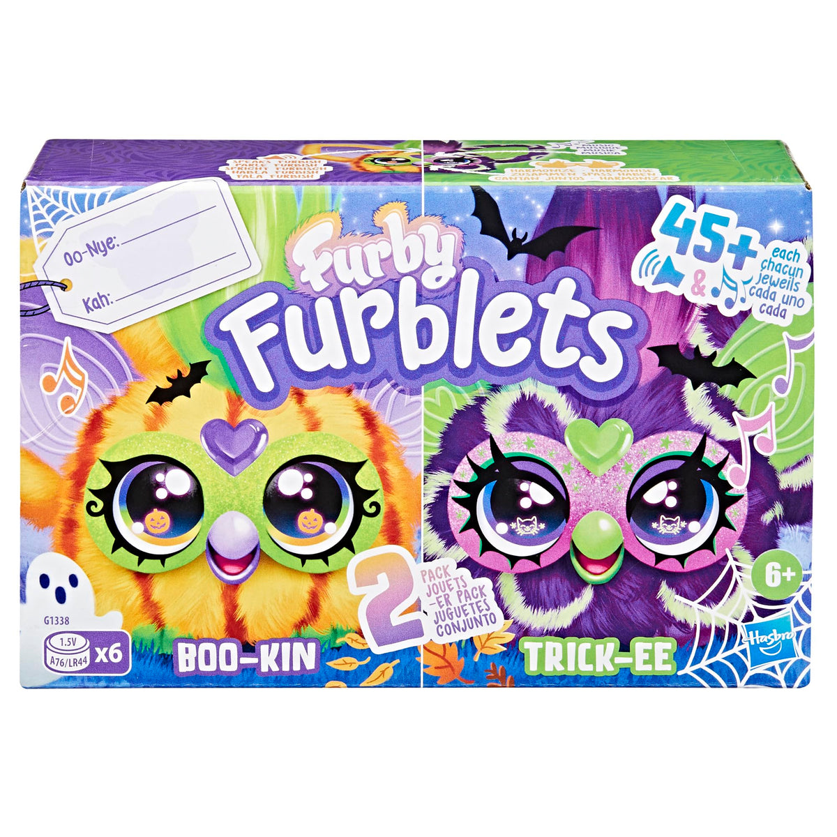 Furby Furblets Fall Edition Trick-Ee and Boo-Kin, 2-Pack