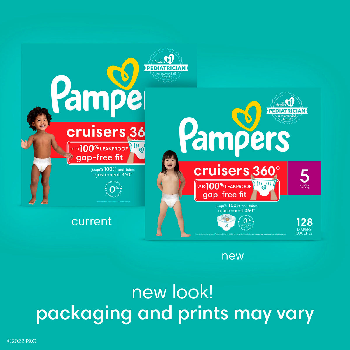 Pampers Cruisers 360 Pull-On Diapers, Size 7, 66 Count