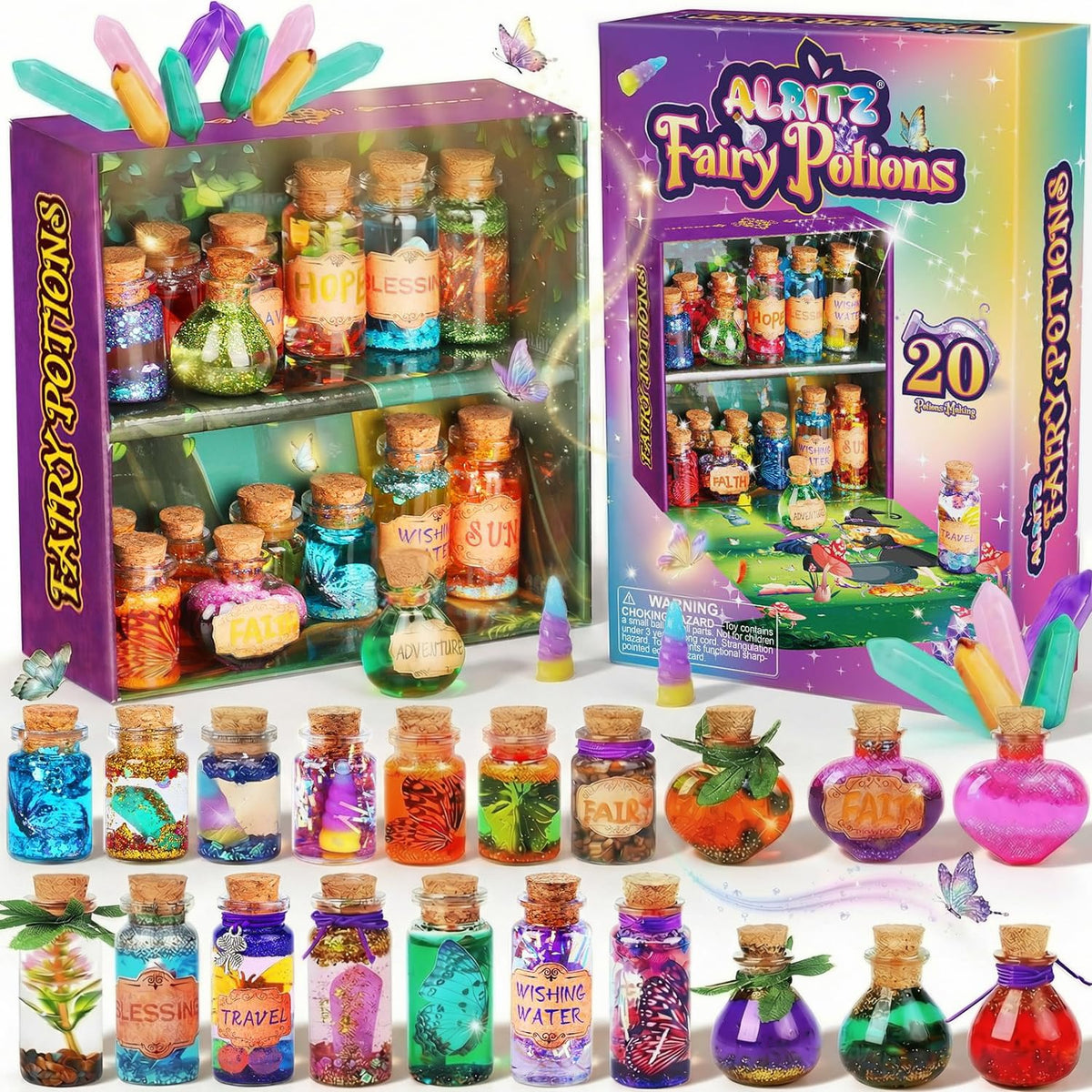 Alritz Fairy Potions Kit, 20 Bottles
