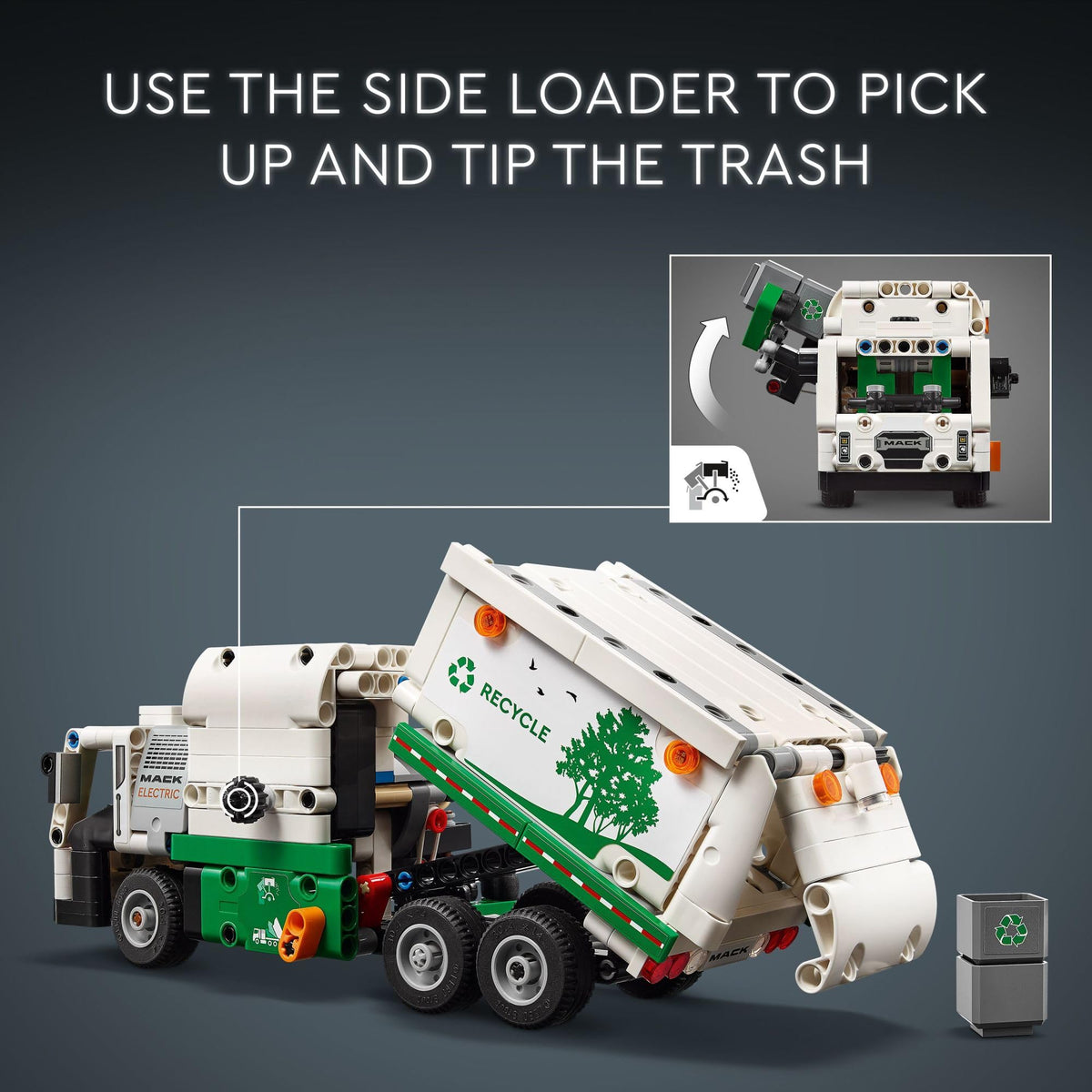 LEGO Technic Mack LR Electric Garbage Truck, 42167