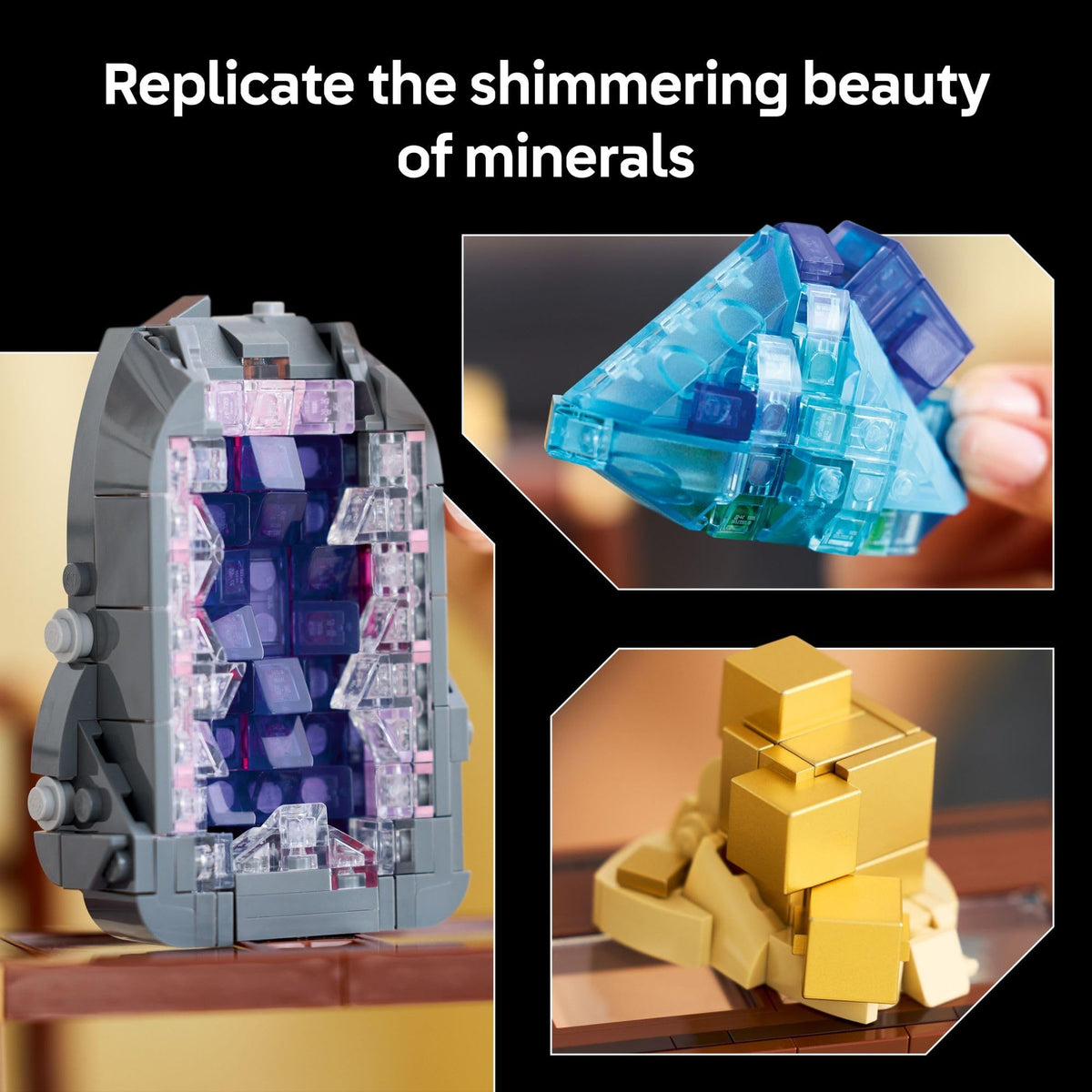 LEGO Ideas Mineral Collection Building Set, 21362