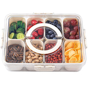 Divided Snackle Box Container with Lid & Handle