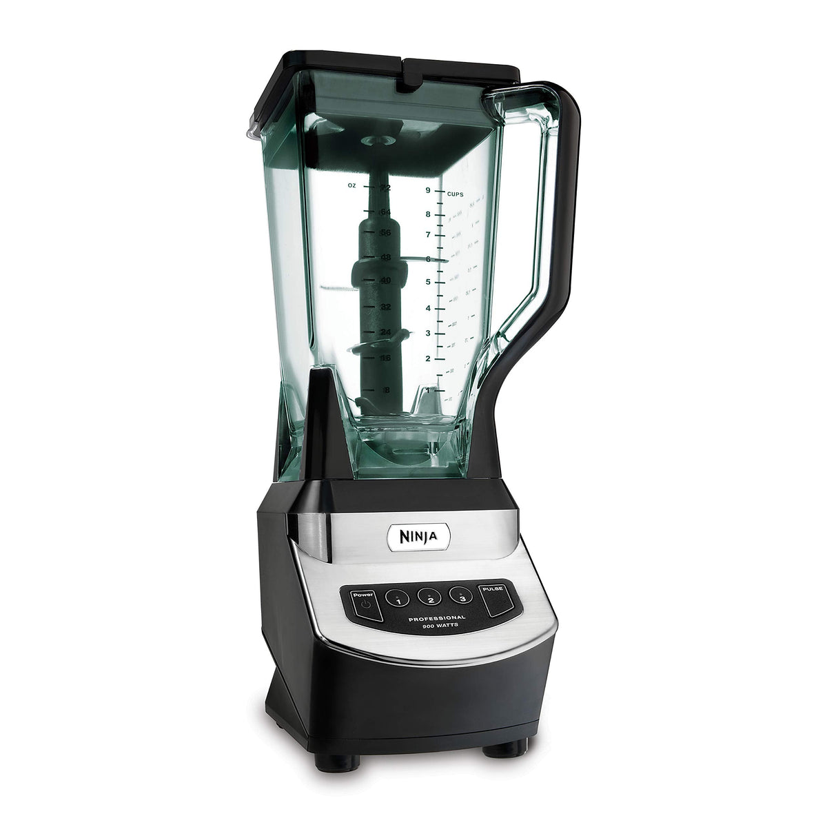 Ninja NJ600WMC Professional Blender, 72 oz, 900W, Black/Silver