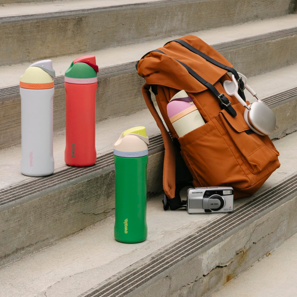 Owala FreeSip Insulated Water Bottle, 24 oz, Camo Cool