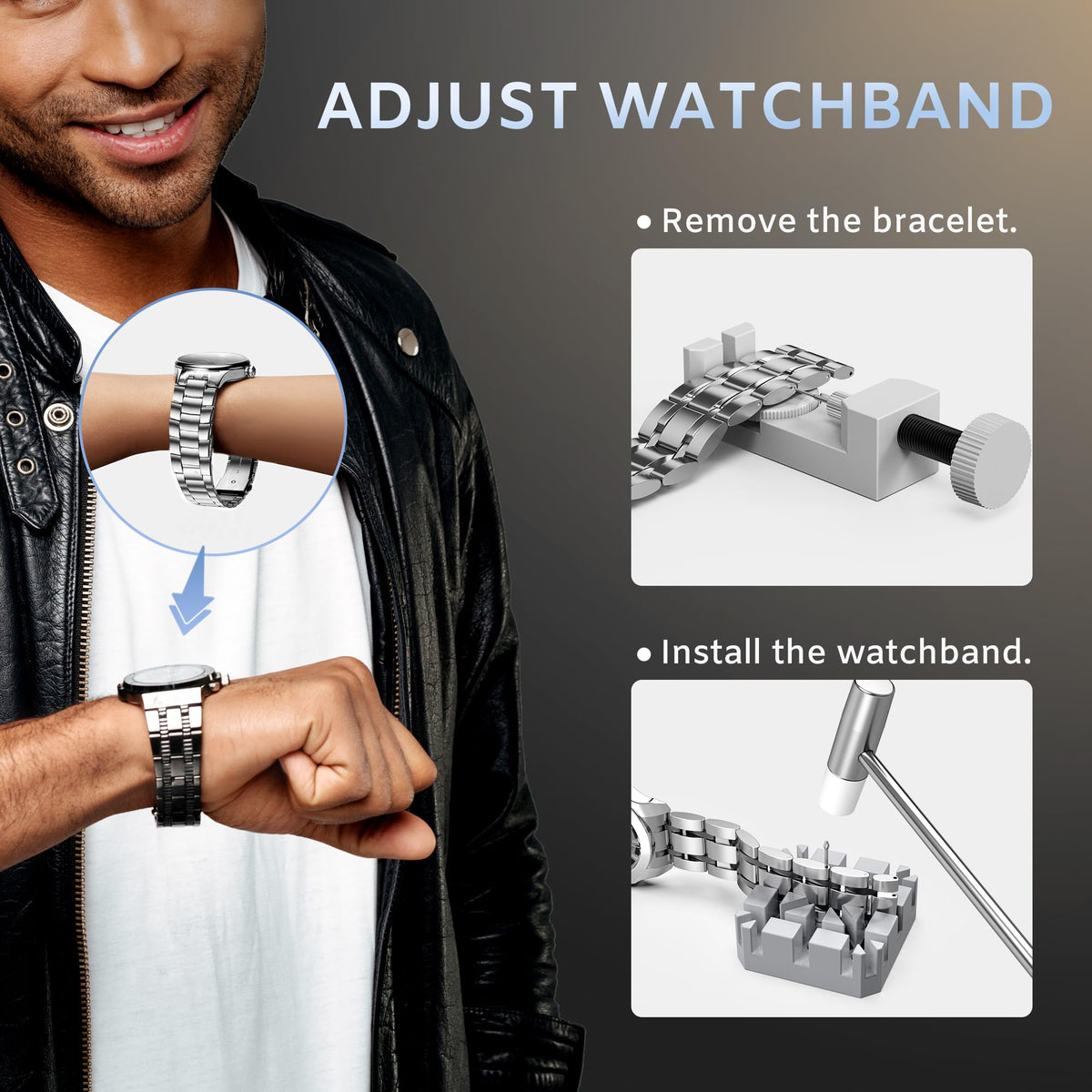 Jorest Watch Repair Tool Kit with Battery Replacement and Link Remover