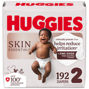 Huggies Skin Essentials Baby Diapers, Size 2 (12-18 lbs), 192 Count