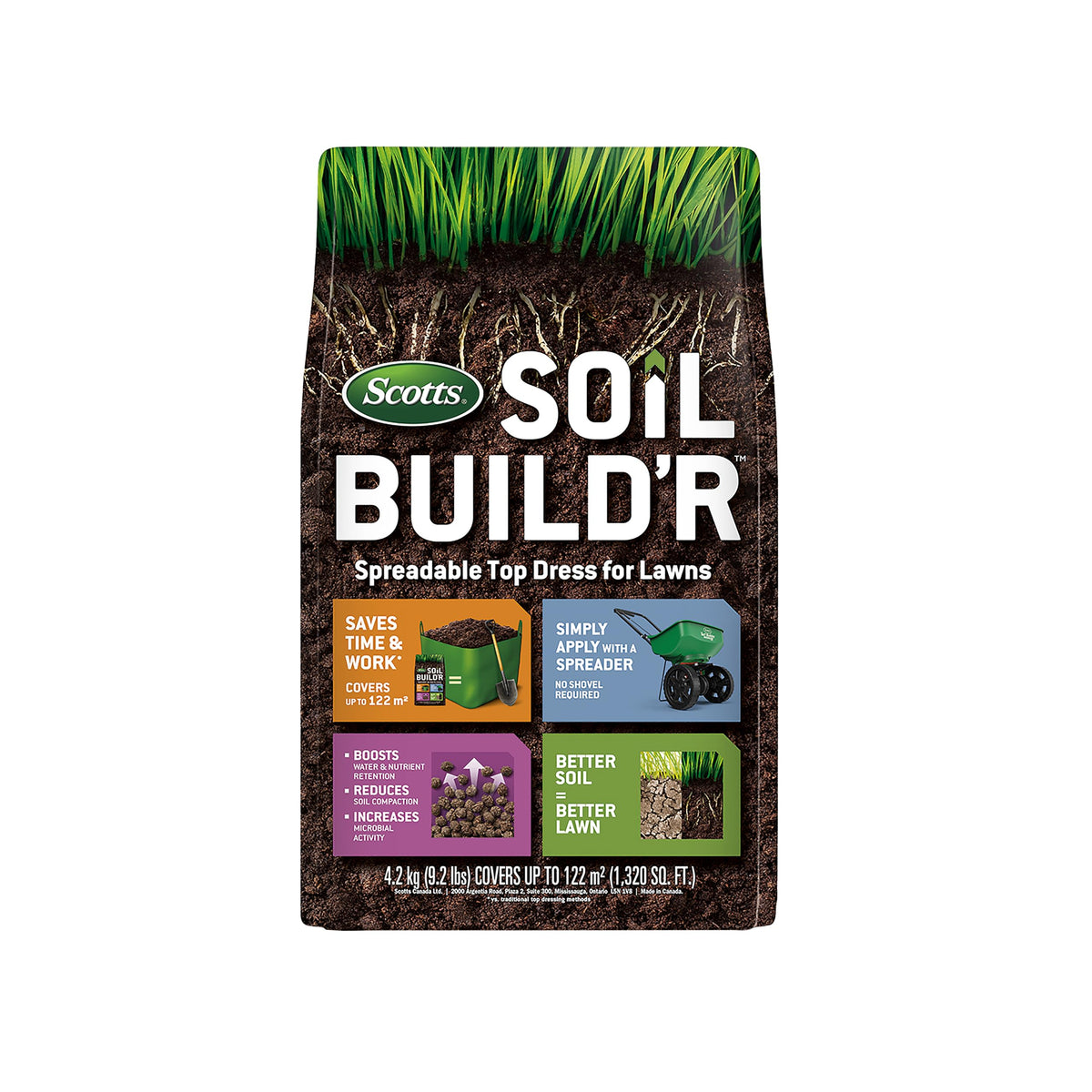 Scotts Soil Build'R Spreadable Lawn Top Dress, 4.2 kg
