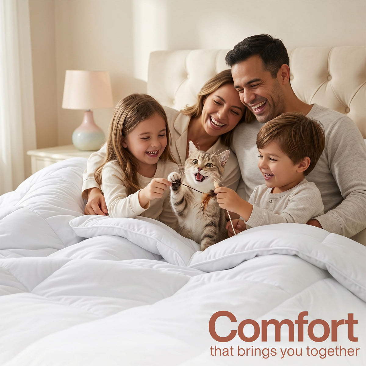 Utopia Bedding Down Alternative Comforter, Full, White