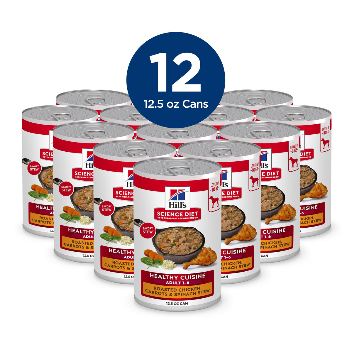 Hill's Science Diet Healthy Cuisine Dog Food, Chicken, 12 x 354 g