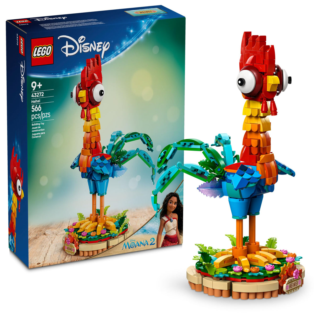 LEGO Disney Moana 2 Heihei Building Toy, 43272