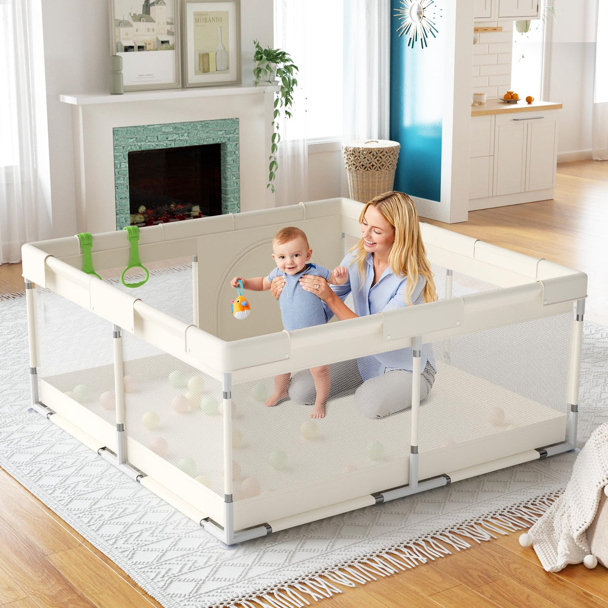 Fodoss Baby Playpen, 47" x 47"