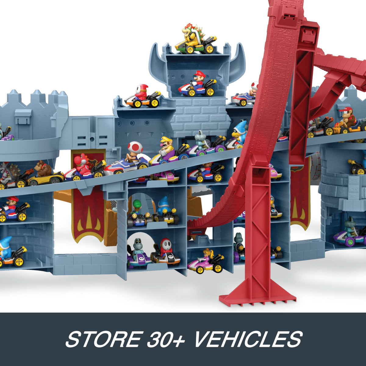 Hot Wheels Mario Kart Bowser's Castle Playset & Kamek