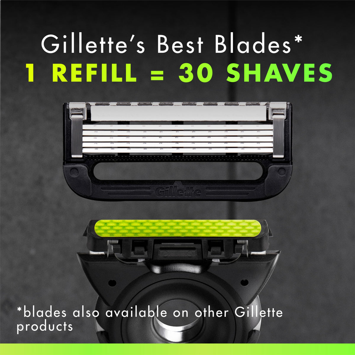 Gillette Labs Razor Refills for Men, 5-Blade, 12 Count