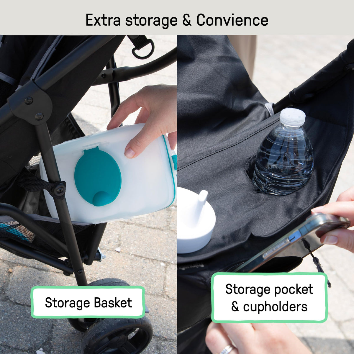 Summer Infant 3D Mini Convenience Stroller, Grey