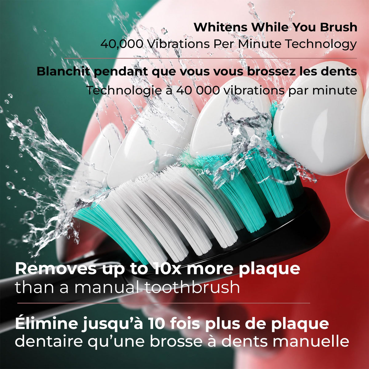 Aquasonic Black Series Rechargeable Electric Toothbrush
