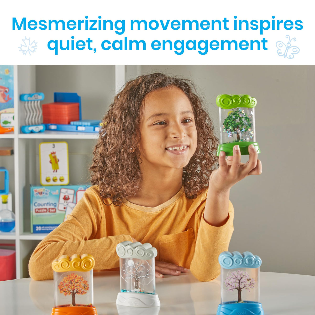 hand2mind Changing Seasons Sensory Tubes, Ages 3-5