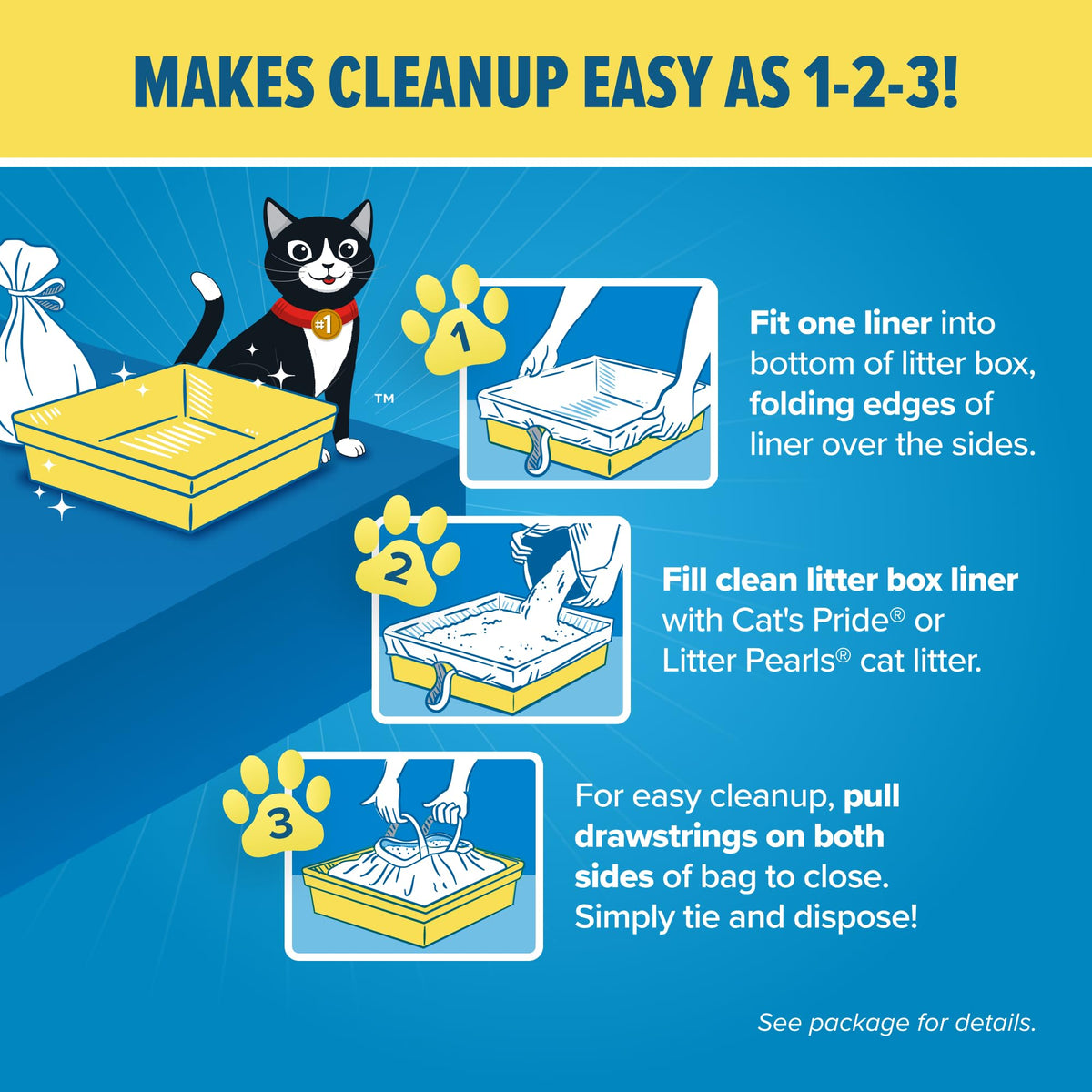 Jonny Cat Heavy Duty Litter Box Liners, Jumbo, 15 Count