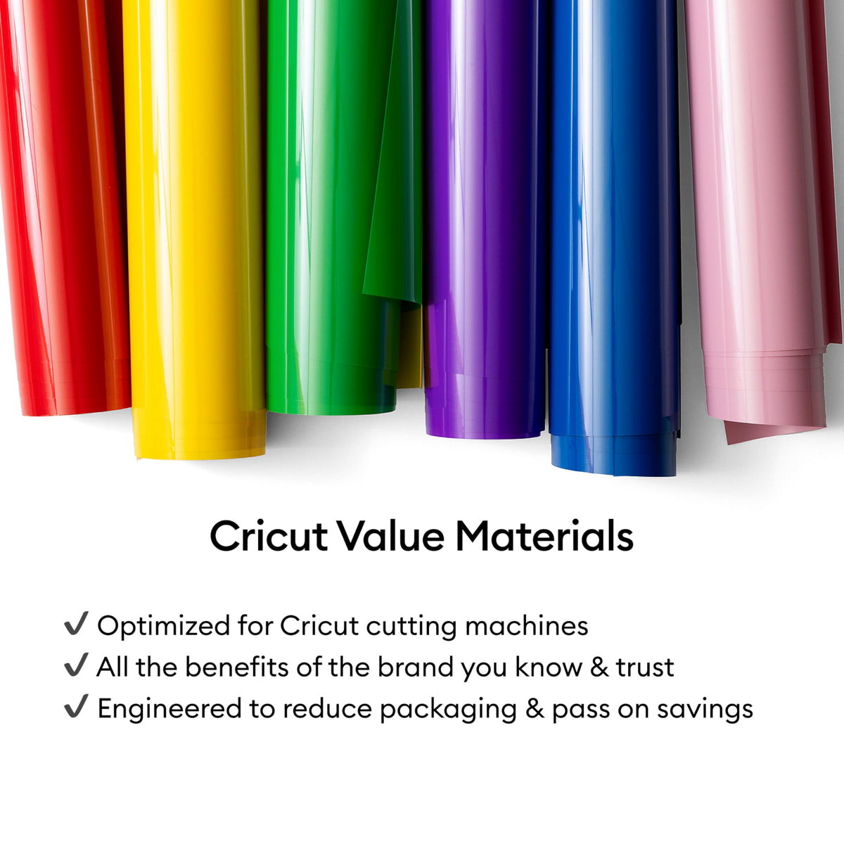 Cricut Value Iron-On, Black, 12 in x 20 ft