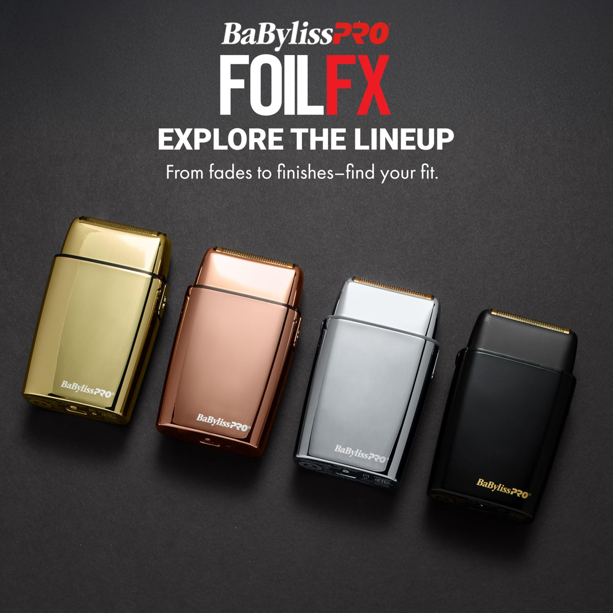 BaBylissPRO Barberology BlackFX Double Foil Shaver
